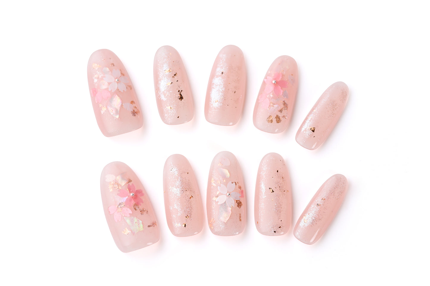“Sakura Monogatari” style nails