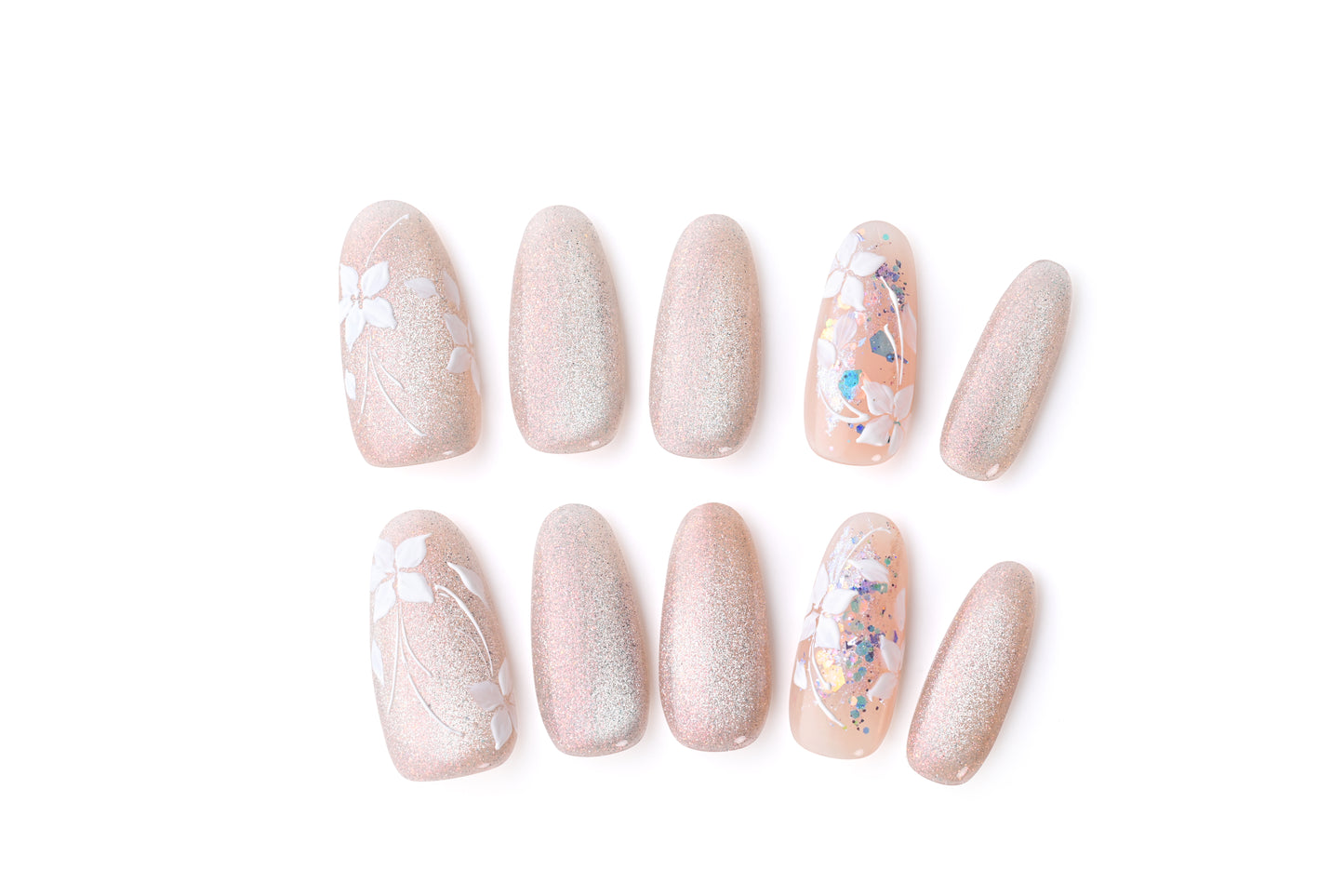 Elegant Pearl Press-on	Elegant Pink Wearable