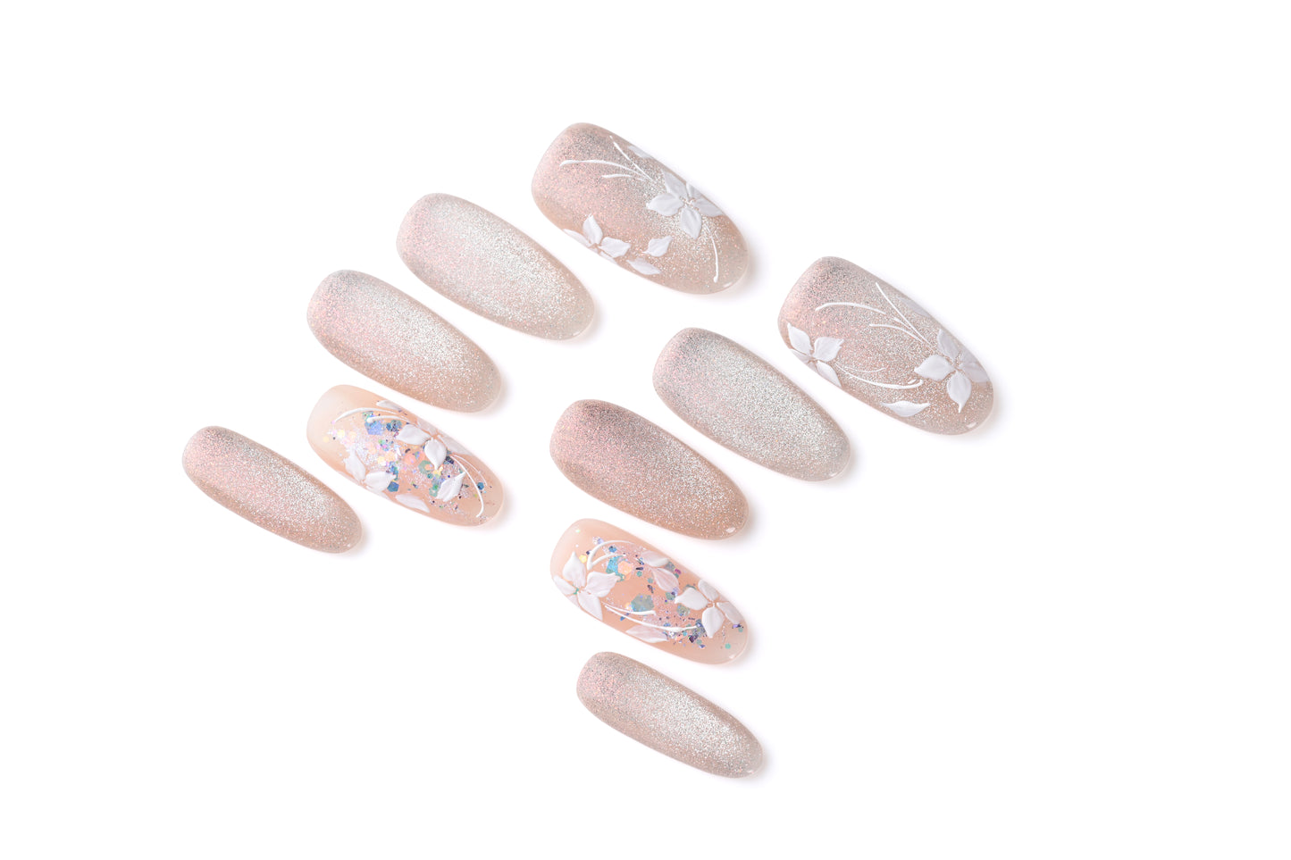 Elegant Pearl Press-on	Elegant Pink Wearable