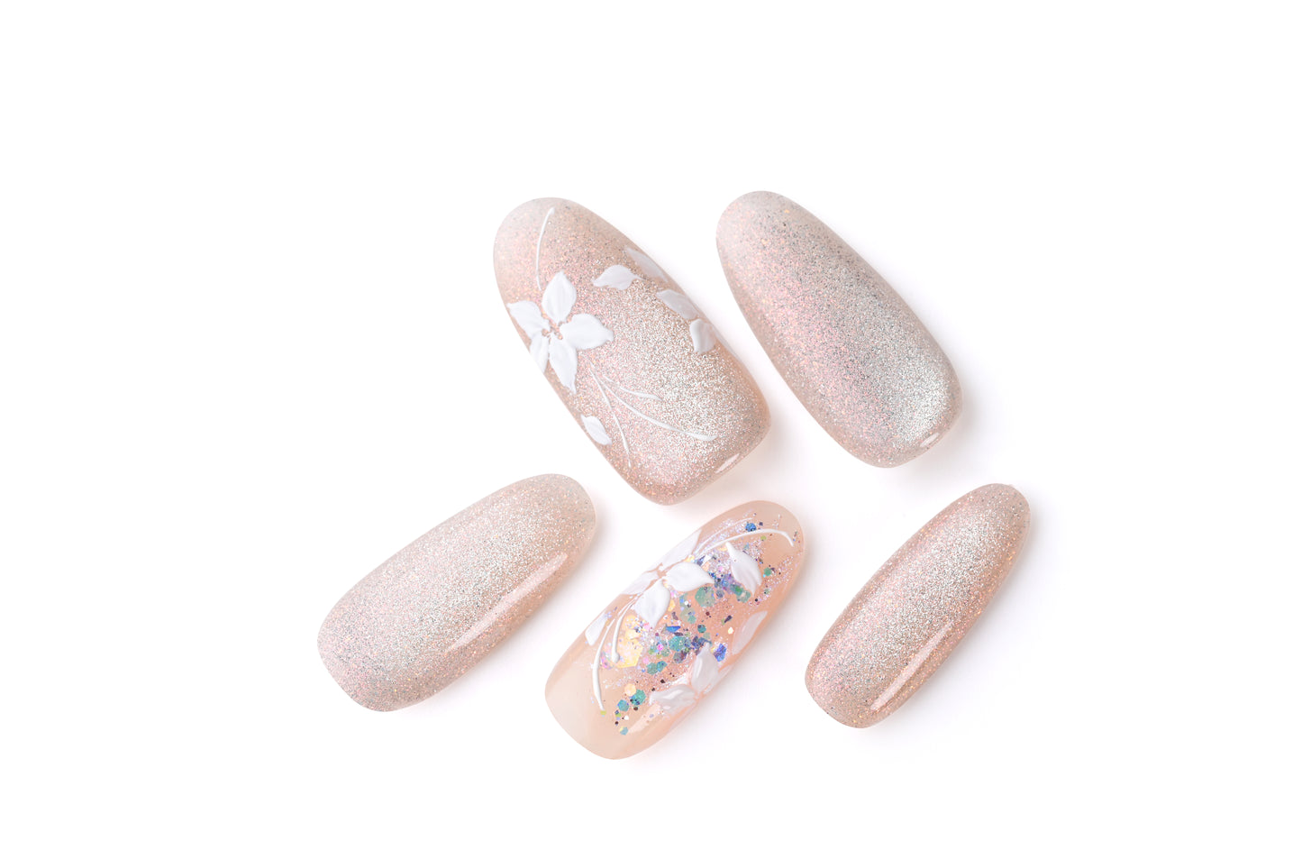 Elegant Pearl Press-on	Elegant Pink Wearable