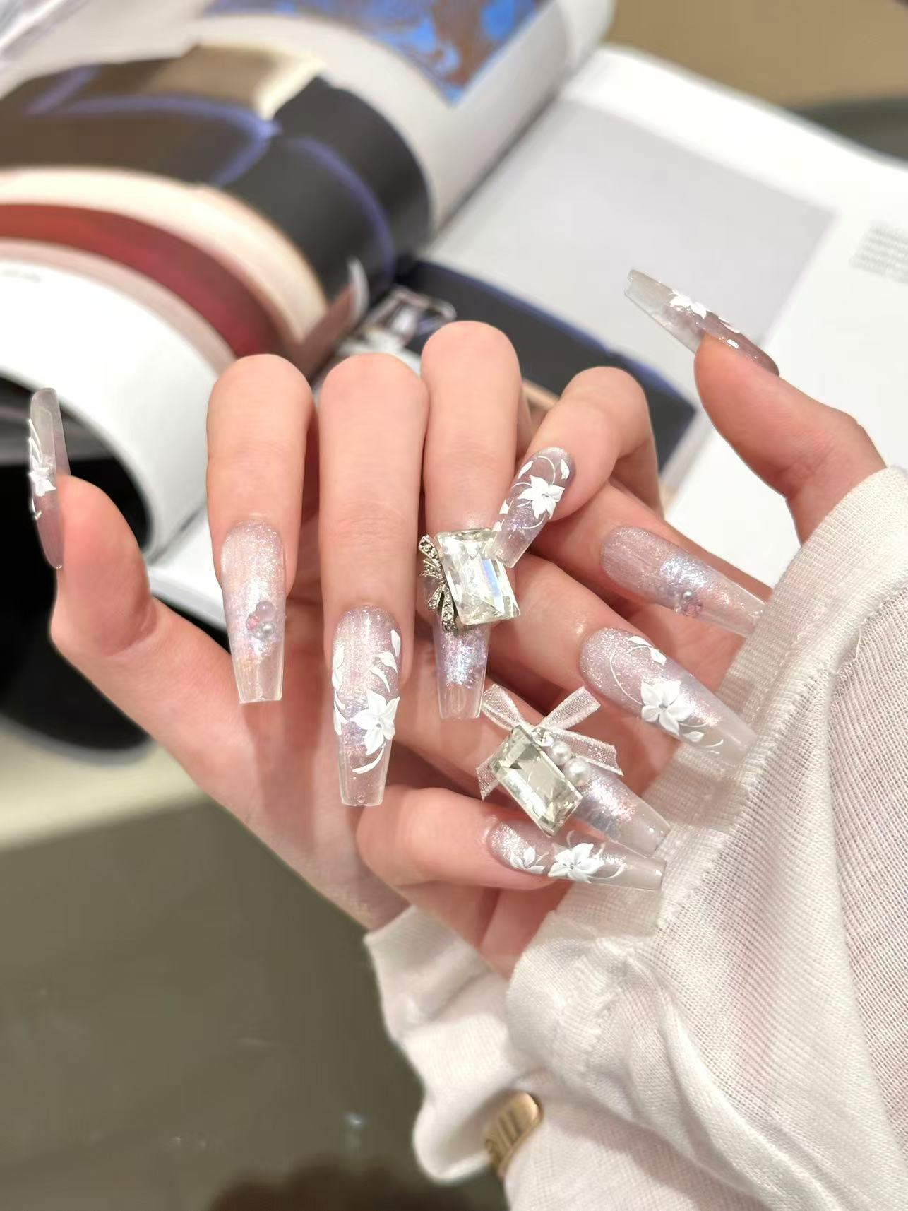 Lace Butterfly Nail