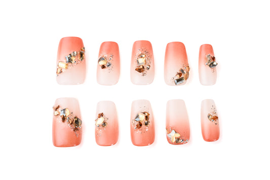 Pomegranate aril nail