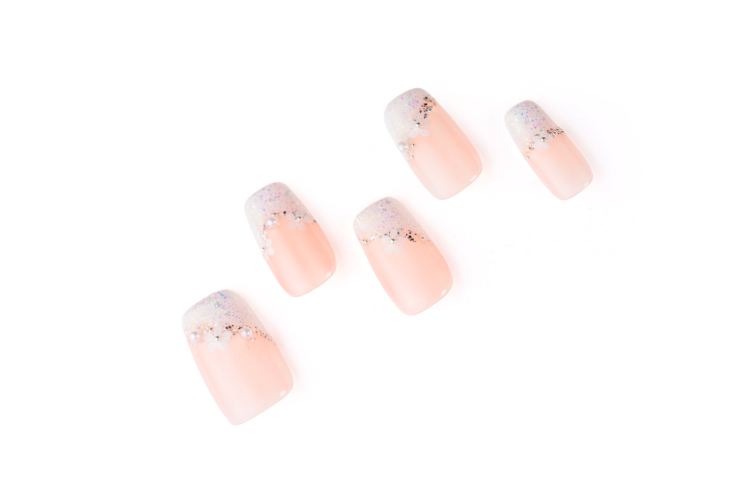 Hand-painted Cherry Blossom Nail Art