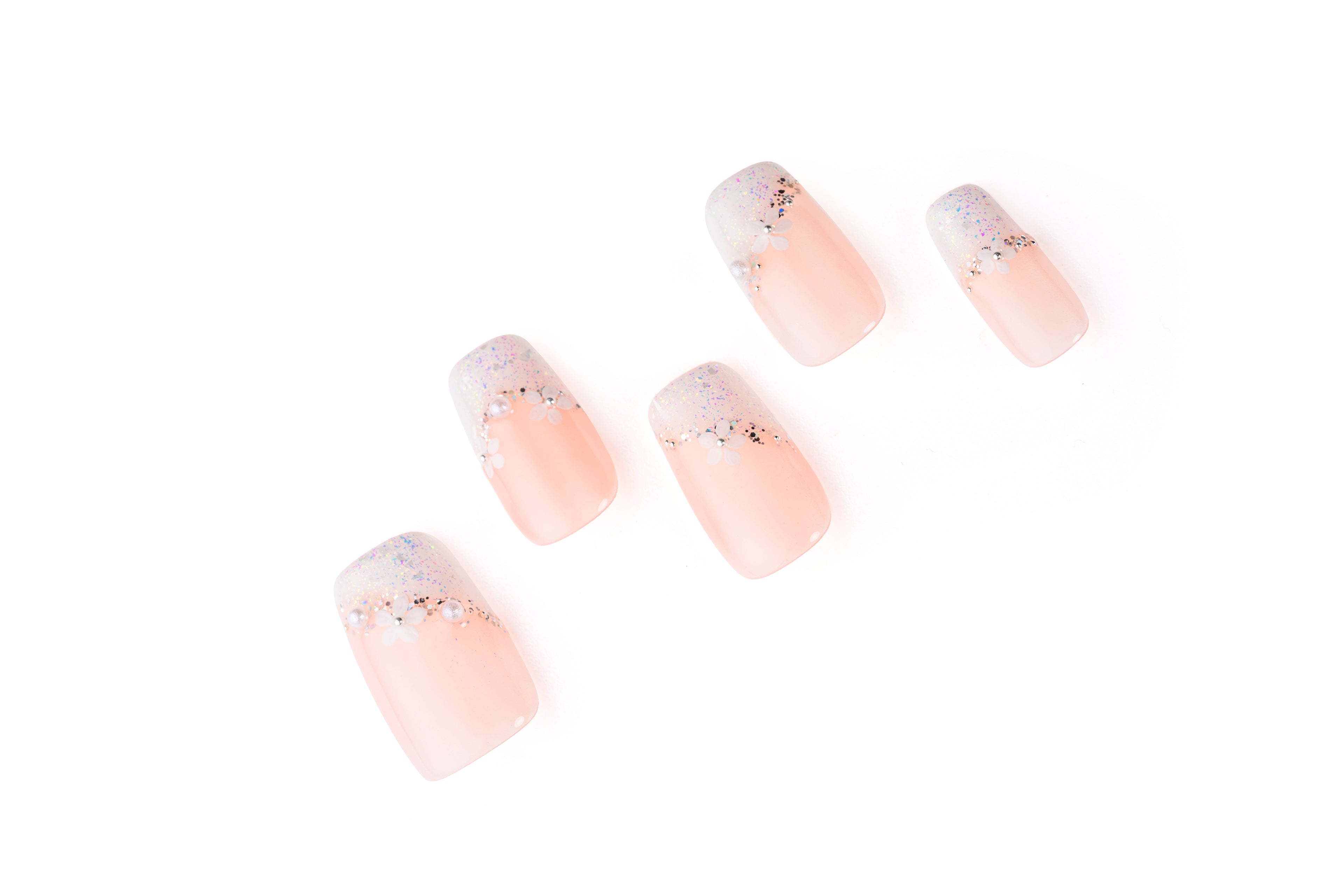 Hand-painted Cherry Blossom Nail Art